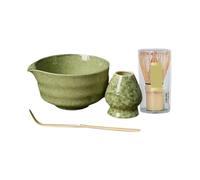 Service A Thé Matcha Coffret À Thé Matcha En Céramique, 4 Pièces, Avec Fouet Et Bol, Broyeur Somptueux, Brosse, Outils À Thé(A)