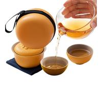 Service à Thé Mignon Infuseur en Céramique Forme Orange | Théière en Céramique Artisanale Maison Bureau Appartement Cuisine Dortoir Fête Camping