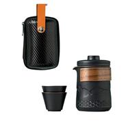 Service à Thé Portable Voyage Service à thé de voyage portable, une théière, tasse, service rapide for personne, idéal for le camping et les activités plein air. Petit(Set 2)