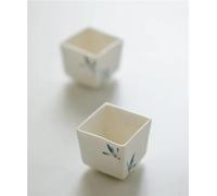 Service A Thé Pour Adultes 2pc/Set Tasse À Thé En Céramique Peinte La Main Avec Orchidée Papillon Porcelaine Blanche Quartet Master Cup Petal Tea Bowl Services A Thé Portables