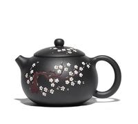 Service A Thé Pour Adultes 400ml Grande Capacité Plum Bossom Tea Kettle Classic Yixing Purple Clay Teapot Raw Ore Black Mud Xishi Pot Home Set Services A Thé Portables
