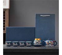 Service A Thé Pour Adultes Service À Thé Kung Fu, Une Théière Et Quatre Tasses, Coffret Cadeau, En Céramique Services A Thé Portables(Type-A)