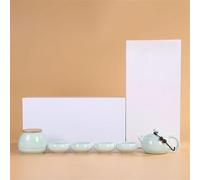 Service A Thé Pour Adultes Service Thé Kung Fu Céramique 1 Pot 4 Tasses Coffret Cadeau Tasse Services A Thé Portables(A)
