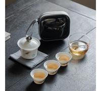 Service A Thé Pour Adultes Service Thé Voyage Libellule Bleue Boue Jade Tasse Express Portable Un Pot Trois Tasses Kung Fu En Plein Air Services A Thé Portables