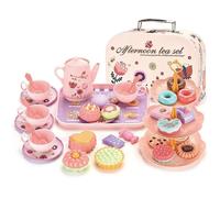 Service à Thé pour Enfants, Jouet de Cuisine Faisant Semblant, Dînette Enfant Accessoire Jeux de Cuisine,Convient à partir de