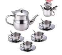 Service à thé pour les | Jouets cuisine avec théière légère - Kit de Goûter pour Filles et Garçons,Pour jouer à la maison, dans la salle de jeux, en n maternelle et en garderie