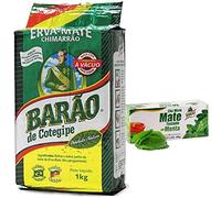 Service à thé Yerba Mate Barao Chimarrao: De Cotegipe Nativa 1 kg + Tostado Menthe 25 sachets de thé