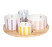 Service apéritif 4 pièces Bandol 29,5 cm - Table Passion - - Porcelaine