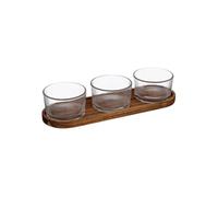 Secret de Gourmet - Service Apéritif 4 Pièces "Nala" 31cm Marron Marron G