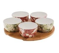 Service apéritif 5 bols Isana - - Blanc - Porcelaine