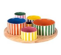 Service apéritif 6 pièces Buenosaires - Table Passion - Multicolore - Porcelaine Multicolore G