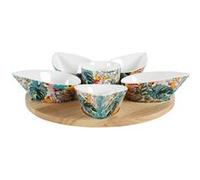 Service apéritif 6 pièces Florida - Table Passion - Multicolore - Porcelaine Multicolore G