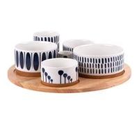 Service apéritif 6 pièces Mikonos - Table Passion - Multicolore - Porcelaine Multicolore G