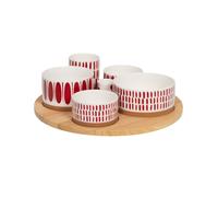 Service apéritif 6 pièces Rubia 31 cm Table passion