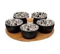 Secret de Gourmet - Service Apéritif 7 Pièces "White Floral" 28cm Blanc Blanc G