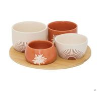 Atmosphera - Service apéritif sunshine 5 pièces d26xp8,5cm