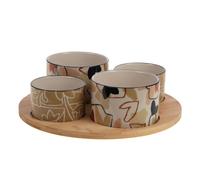 Service apéritif tournant Ambre et ses 4 bols - Amadeus