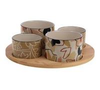 Service apéritif tournant Ambre et ses 4 bols Amadeus