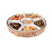 Service apéritif tressé 7 pièces 36 cm - Table Passion