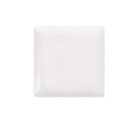 Service Assiettes DENA carrées de 24 Pièces plates en Porcelaine blanche, plat de service pour entrées desserts et salades - Longueur 21 x largeur 21