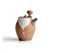 Service Bouilloire À Thé 160ml Avec Trou Boule Pour Le Théière En Argile Roche Ancienne Faite La Main Motif Taotie Argent Gaufré Zen Services A Thé Portables
