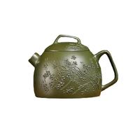 Service Bouilloire Beauté Peinte À La Main Pot Fleur Prunier Service Thé Zisha Authentique Théière En Argile Violette Filtre Trou Boule Boue Verte 150ml Services A Thé Portables