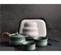 Service Cadeaux Personnalisés Théières Et Tasses Sac Rangement Portable Pour Infuseur Thé One Pot Two Cups Service À Voyage En Céramique Pour L'extérieur Services A Thé Portables(C)