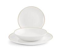 Service complet - service de table H-h - 9302800 - servizio 18 pezzi tavola grenoble in porcellana con filo oro