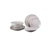 Service d'assiettes 12 pièces Mojave - - Beige - Grès