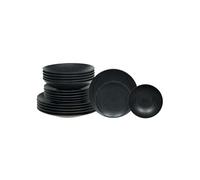 TABLE PASSION - Service d'assiettes 18 pièces Black Sand