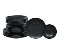 TABLE PASSION - Service d'assiettes 18 pièces Black Sand