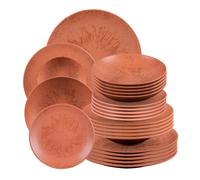 Table Passion - Service d'assiettes 24 pièces Onyx Terracotta