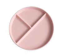 Service D'Assiettes à Dessert Lot de 3 assiettes à dessert rondes réutilisables for salade fruits, plateau nourriture, assiette dîner, compartiments Pour ApéRitifs, Sushis, Fruits(Pink)