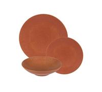 Service d'assiettes Vésuvio terra 12 pièces - Table Passion - Orange - Grès Orange G