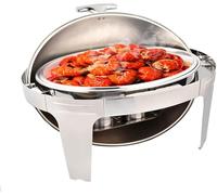 Service de buffet en forme d'œuf avec couvercle enroulable et poêle | Service de buffet en forme d'œuf avec couvercle enroulable, parfait pour garder les aliments au chaud lors de fêtes