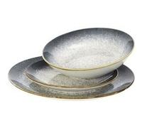 Service de Table 12 Pièces "Elysia" 26cm Gris Gris