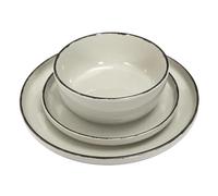 Service de Table 12 Pièces "Grès du Temps" 27cm Beige