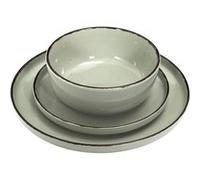 Service de Table 12 Pièces "Grès du Temps" 27cm Vert Vert G