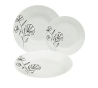 Service de Table 18 Pièces ""Azalée"" 27cm Blanc