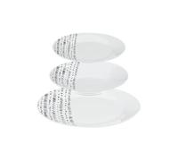 Service de Table 18 Pièces ""Berbère"" 27cm Blanc