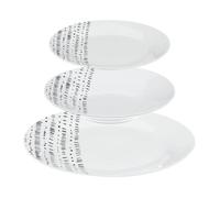 Service de Table 18 Pièces ""Berbère"" 27cm Blanc