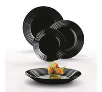 Service de table 18 pièces Harena Noir - Luminarc Luminarc