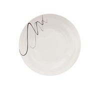 Service de Table 18 Pièces ""Pablo"" 26cm Blanc & Noir
