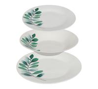 Service de Table 18 Pièces ""Végétal"" 26cm Blanc