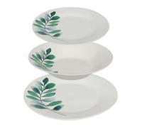 Service de Table 18 Pièces ""Végétal"" 26cm Blanc
