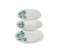 Service de Table 18 Pièces ""Végétal"" 26cm Blanc