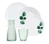 Service de table 25 pièces, avec verres à eau 31 cl et carafe 0,75 cl - Eucalyptus Luminarc
