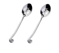 Service de table avec poignée d'escargot, vernis miroir | Construction monobloc solide, sensation de surface lisse, utilisation en famille/fête/cuisine