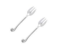 Service de table avec poignée d'escargot, vernis miroir | Construction monobloc solide, sensation de surface lisse, utilisation en famille/fête/cuisine