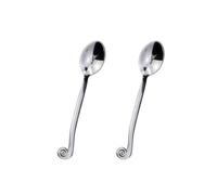 Service de table avec poignée d'escargot, vernis miroir | Construction monobloc solide, sensation de surface lisse, utilisation en famille/fête/cuisine
